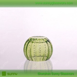 sólido de color de calabaza en forma de vela de cristal titular - Product Image 3