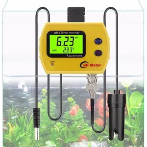 Kỹ thuật số pH Nhiệt Độ Monitor nước hồ cá tester