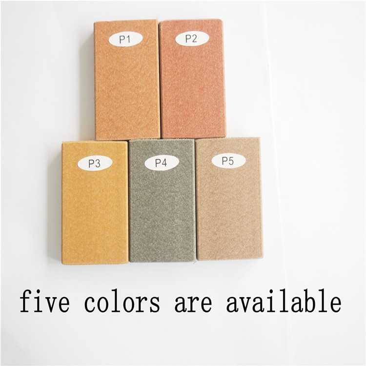 5 colors of slats