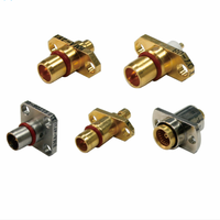 Conector RF chapado en oro personalizado de 50/75 ohmios BNC/TNC/MCX/MMCX/SMA/SMB/SMC