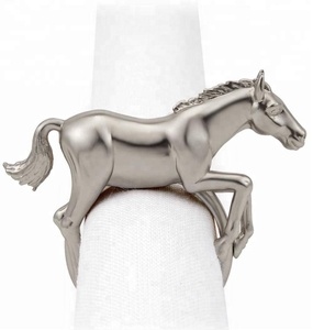 Nouveautés 2021 Décoration <span class=keywords><strong>de</strong></span> mariage Animal Cheval Or rose Anneaux <span class=keywords><strong>de</strong></span> <span class=keywords><strong>serviette</strong></span> - Product Image 5