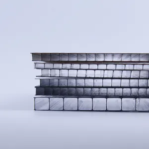 8 10ミリメートル多層クリアブルーブラウンポリカーボネートプラスチック中空屋根シート - Product Image 4