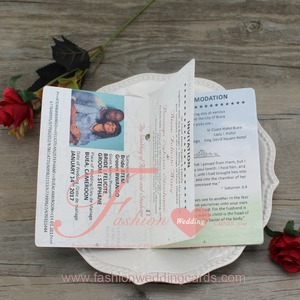 Invitation de <span class=keywords><strong>mariage</strong></span> personnalisée avec ruban et <span class=keywords><strong>carte</strong></span> <span class=keywords><strong>d</strong></span>'<span class=keywords><strong>embarquement</strong></span> - Product Image 3