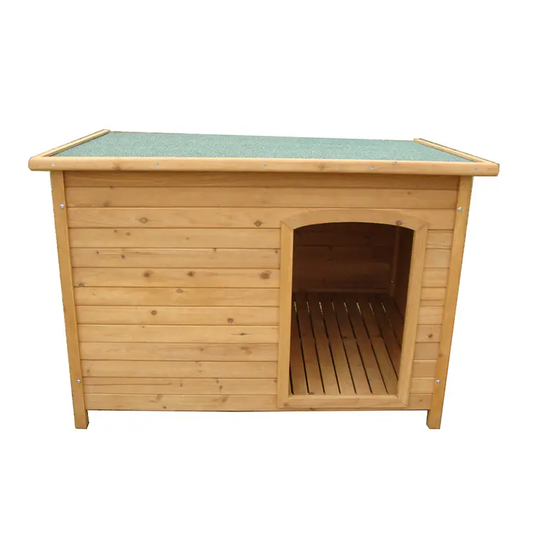 SDD006M-cama de madera mediana para mascotas, casa para mascotas elevada, exterior, interior, perrera para perros