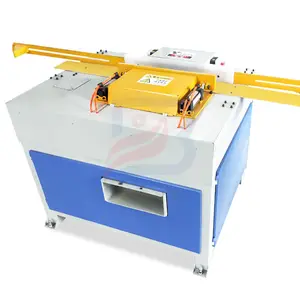 Groove cutting machine for wood pallet