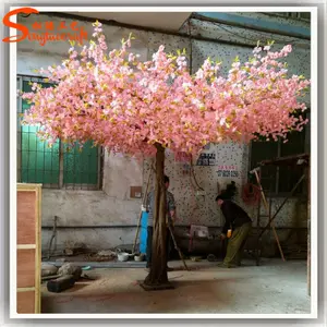 Decoração do casamento de seda chinesa cherry blossom árvore falso árvore flor de venda