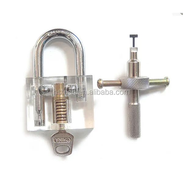Disc Type Padlock with Disc Detainer practice lock Pick Bump Key Tool Locksmith Training Skill Tools Set