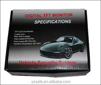 Monitor de Coche de 4.3 Pulgadas TFT LCD 720p Resistente a Golpes con Entrada de Video Bidireccional, Pantalla Universal para el Tablero para Cámara de Visión Trasera