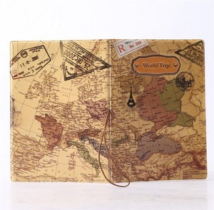 Cheap <strong>Pink</strong> Pu Leather World Map <strong>Passport</strong> <strong>Holder</strong> - Product Image 5