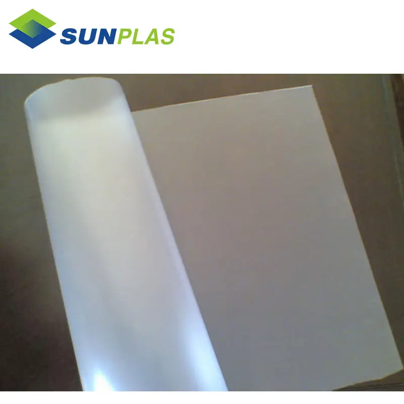 Placas rígidas de plástico pvc blanco transparente duro para caja plegable de 2mm de grosor