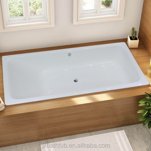 Bouchons de vidange pour baignoire, plateau de douche de camping, baignoires individuelles en fonte émaillée à motif oiseau pour bain à remous - Product Image 6