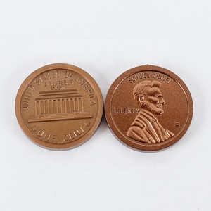 Pièce de monnaie/jeton en plastique imitation antique gris et brun personnalisée et bon marché - Product Image 6