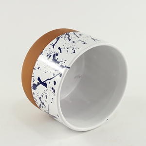 Pots de fleurs vertes Style européen, 1 pièce, pots de bureau en céramique otta, grès - Product Image 3