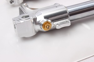Forcelle Anteriori <span class=keywords><strong>a</strong></span> Steli Rovesciati di Qualità per Pit Bike con Piastre Lavorate <span class=keywords><strong>a</strong></span> CNC Regolabili - Product Image 5