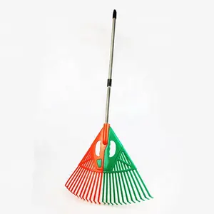 2 in 1 outdoor garden Jardin Garten jardim adjust telescopic long handle plastic leaf picker scoops grabber rake