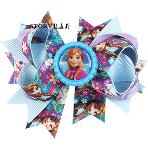 La <span class=keywords><strong>romance</strong></span> de dessin d'enfants de la glace et de la neige en 2018 Bébé fille bascule à fleurs - Product Image 6