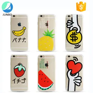 Junbo impressão tpu gel macio capa para o iphone 7 caso de telefone design personalizado