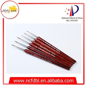 Shin Brown <span class=keywords><strong>de</strong></span> haute qualité en bois Liner Brush / <span class=keywords><strong>peinture</strong></span> <span class=keywords><strong>à</strong></span> <span class=keywords><strong>l</strong></span>'<span class=keywords><strong>huile</strong></span> brosse / brosse <span class=keywords><strong>à</strong></span> cheveux ensemble - Product Image 1