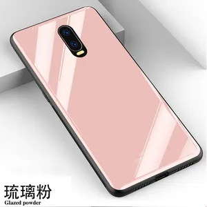 Casing Belakang Kaca Tempered Shell Ponsel Cermin Halus Warna Polos untuk Penutup Oneplus One Plus 6T 7T 8 9 10 Pro 10r 9r 9rt