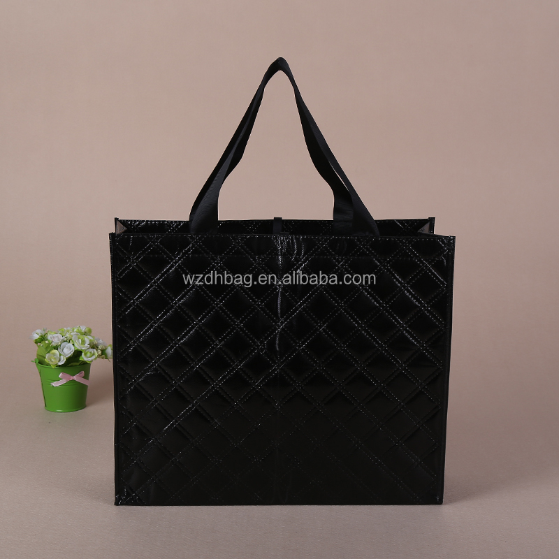 Wholesale Reusable Big Luxury Shopping Non Woven Tote Bags