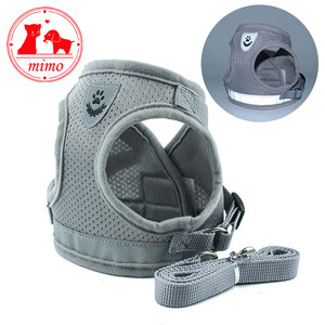 Reflective Pet Dog <strong>Cat</strong> <strong>Harness</strong> for Dog and Leash Set Nylon Mesh Kitten Puppy Dogs Vest <strong>Harness</strong> Leads Pet Clothes - Product Image 4