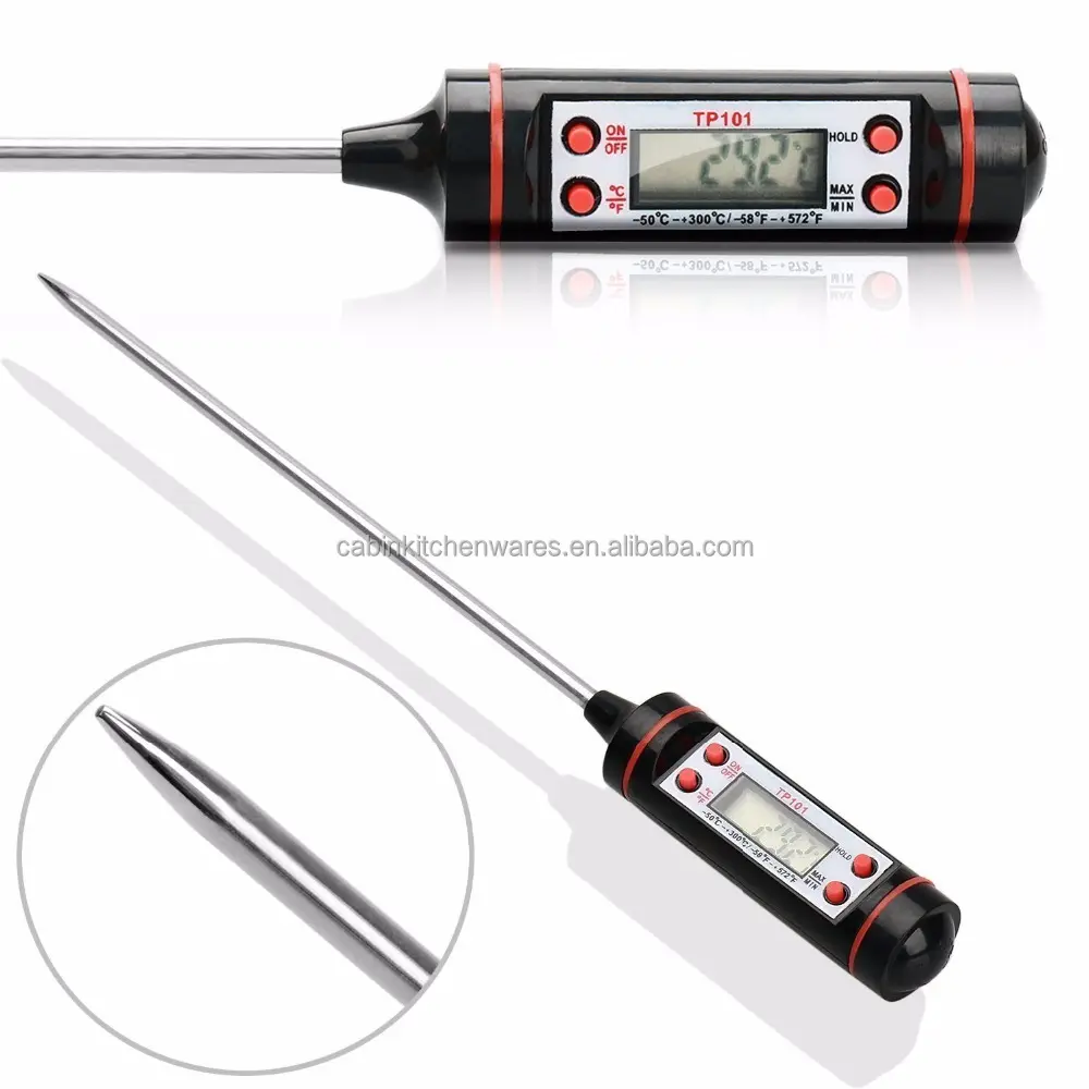 TP101 Digital Food BBQ Thermometer for Meat, Grill, Coffee