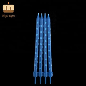 Buen diseño 10 cm altura tres colores impresión del punto fino torta <span class=keywords><strong>vela</strong></span> - Product Image 6