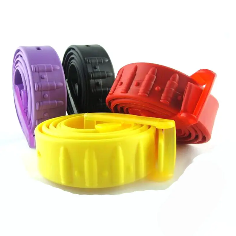 Unisex Hợp Thời Trang Đầy Màu Sắc Bán Buôn Silicone Belt