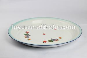Plat d'<span class=keywords><strong>assiette</strong></span> de riz émaillé au design traditionnel bon marché motif de fleurs déco personnalisé pour les restaurants d'hôtel - Product Image 6