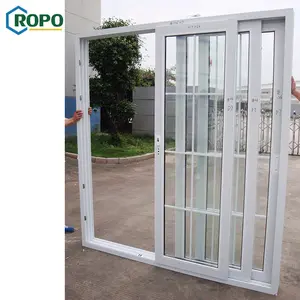 Harga Pintu Panggangan Depan Kaca Keamanan Slide Balkon CE UPVC