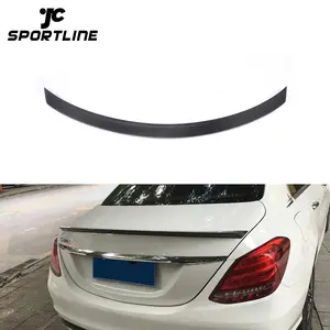 Tuning için Karbon Fiber Arka Spoiler Mercedes W205 Bankası Sedan