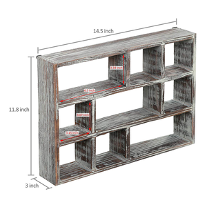 Étagère murale flottante rustique nordique en résine pour salon, faite à la main, multifonctionnelle, durable, non pliable, pour rangement - Product Image 4
