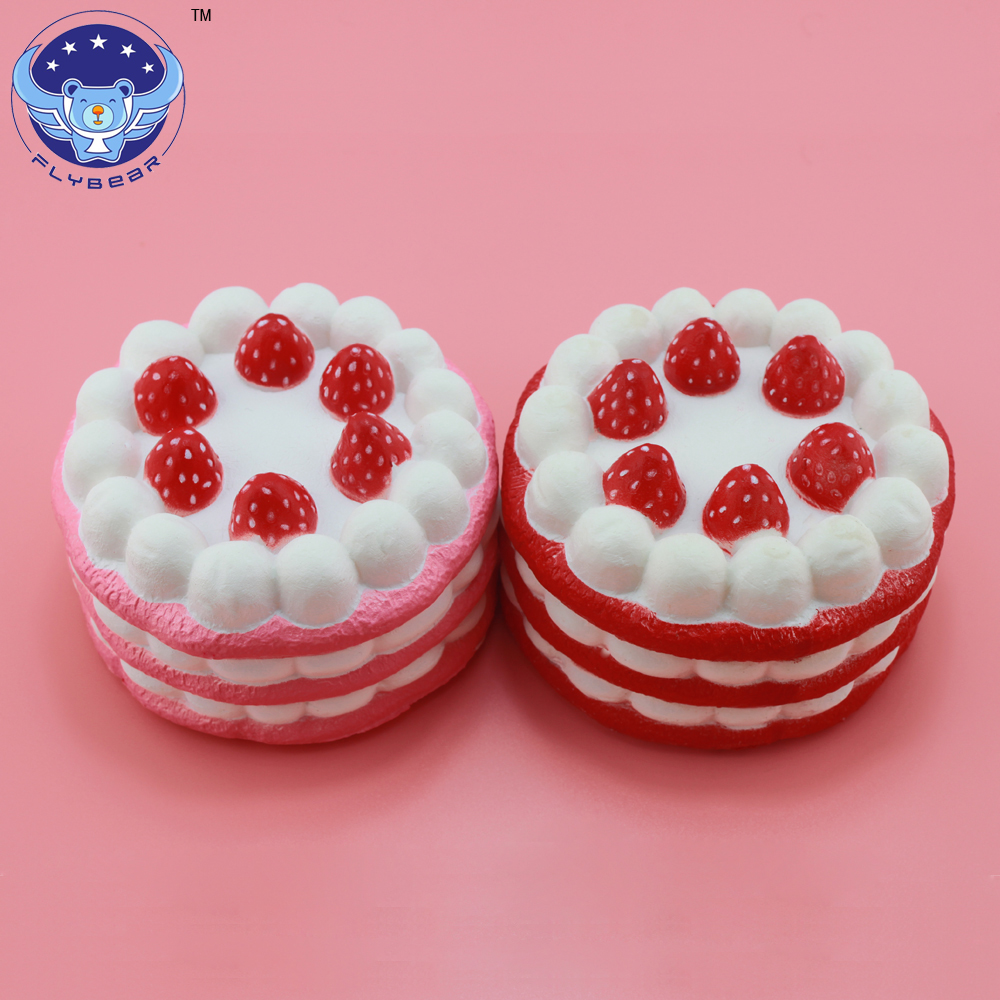 Клубничный торт squishies замедлить рост Ароматические kawaii милые моделирование играть еда набор игрушка