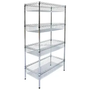 כרום סל מפרצים מדפי כרום סל מדפי - Product Image 1