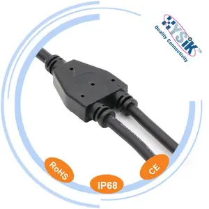 1 Input 2.3.4.5.Outputs IP68 Wire Splitter Y Electrical Connector