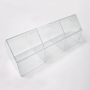 Boîte à bonbons et cookies en acrylique, récipient transparent, <span class=keywords><strong>pour</strong></span> le stockage des aliments, avec fente <span class=keywords><strong>pour</strong></span> étiquette de prix, ml - Product Image 2