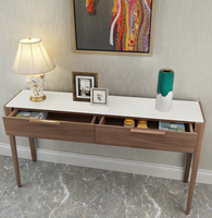 Mobilier de salon moderne et luxueux cadre d'armoire table de buffet en bois buffet console en bois massif marbre