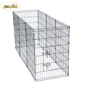 Panel Tugas Berat Lipat Kandang Kelinci Kandang Lari Ayam Kandang Playpen Hewan Peliharaan Besar - Product Image 2