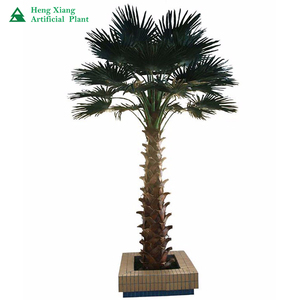 Çin üretimi açık ve kapalı dekor sahte yüksek büyük palmiye ağacı bitki yapay Washington <span class=keywords><strong>Robusta</strong></span> Fan palmiye ağaçları - Product Image 6