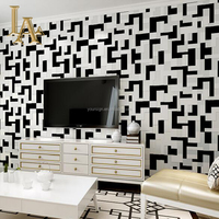 Usine personnalisée chine mosaïque catalogue impression décor de maison papier peint noir et blanc mural