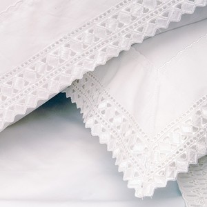 <span class=keywords><strong>Bianco</strong></span> Personalizzato Elegante Del Merletto Federe del Cuscino Casi Della Copertura - Product Image 2