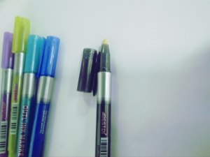 Reliabo precio <span class=keywords><strong>barato</strong></span> de la buena calidad marcador permanente de tinta pluma con Cap. 8-color fantasía de color plata doble línea de pluma de flash - Product Image 6
