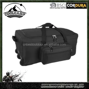 Wholesale Of Tactical Travel Duffle Bag Trolley Luggage In Water Resistant Fabric