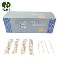 Chine Fournisseur Papier Enveloppé Bouleau Jetable Cure-Dents À Bas Prix