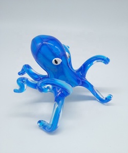 Murano Glas Octopus Beeldje Elegant Handgemaakt Decoratie Ambacht