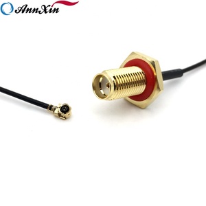 Câble coaxial étanche IP67 SMA femelle traversant un panneau vers U.FL, conducteur en cuivre plaqué or 1,13 mm pour <span class=keywords><strong>WiFi</strong></span> GPS GSM - Product Image 3