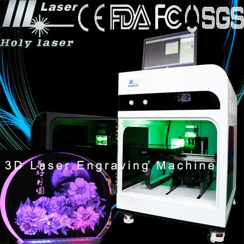 Vendável laser máquina de gravura 3D para artesanato e presentes de cristal