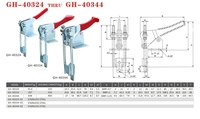 Loquet de porte robuste de type pince à bascule GH-40344