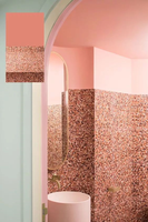 WT210 Iwayama carreaux gris ciment naturel dalles de terrazzo pierre artificielle escalier