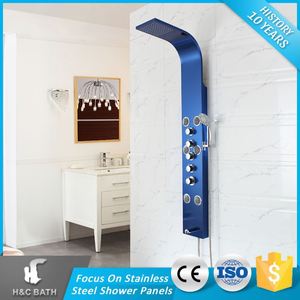Vente chaude Thermostatique Mélangeur 4 <span class=keywords><strong>Inverseur</strong></span> Salle De Bains Mur Panneau De <span class=keywords><strong>Douche</strong></span> - Product Image 1